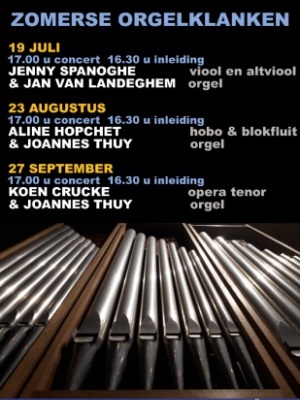 ANNA3 | Zomerse orgelconcerten | Zondag 27 september augustus 2020 | Koen Crucke, opera tenor, - Joannes Thuy, orgel  | 17 uur | Sint-Anna-ten-Drieënkerk Antwerpen Linkeroever